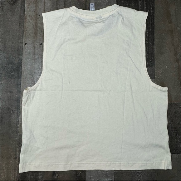 NWT Adidas White Boyfriend Tank size Large - Picture 9 of 10